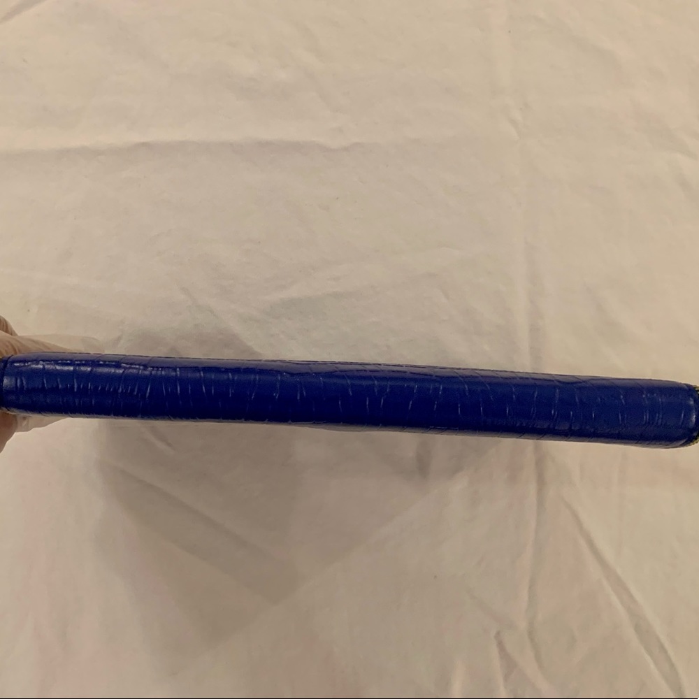 Blue Croc Rebecca Minkoff Leo Envelope Clutch! - Picture 5 of 11